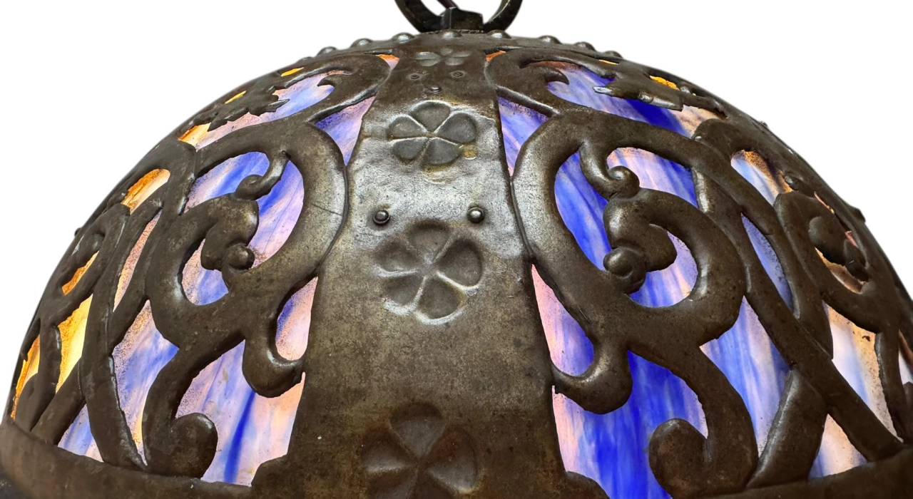 Vienna Secession Art Nouveau Chandelier Austria, 1900s